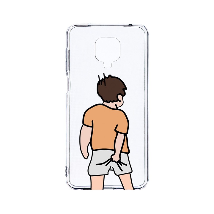 Husa BestCase® Clear Silicon 2MM, Compatibila Cu Xiaomi Redmi Note 9S, Scratching, Antisoc, Protectie Camera, Margini ridicate pentru protectia ecranului, T 972