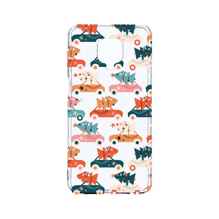 Husa BestCase® Clear Silicon 2MM, Compatibila Cu Xiaomi Redmi Note 9 Pro / Redmi Note 9 Pro Max, Christmas Season, Antisoc, Protectie Camera, Margini ridicate pentru protectia ecranului, T 874