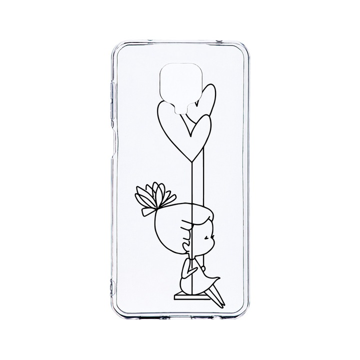 Husa BestCase® Clear Silicon 2MM, Compatibila Cu Xiaomi Redmi Note 9 Pro / Redmi Note 9 Pro Max, My Little Girl, Antisoc, Protectie Camera, Margini ridicate pentru protectia ecranului, T 1050