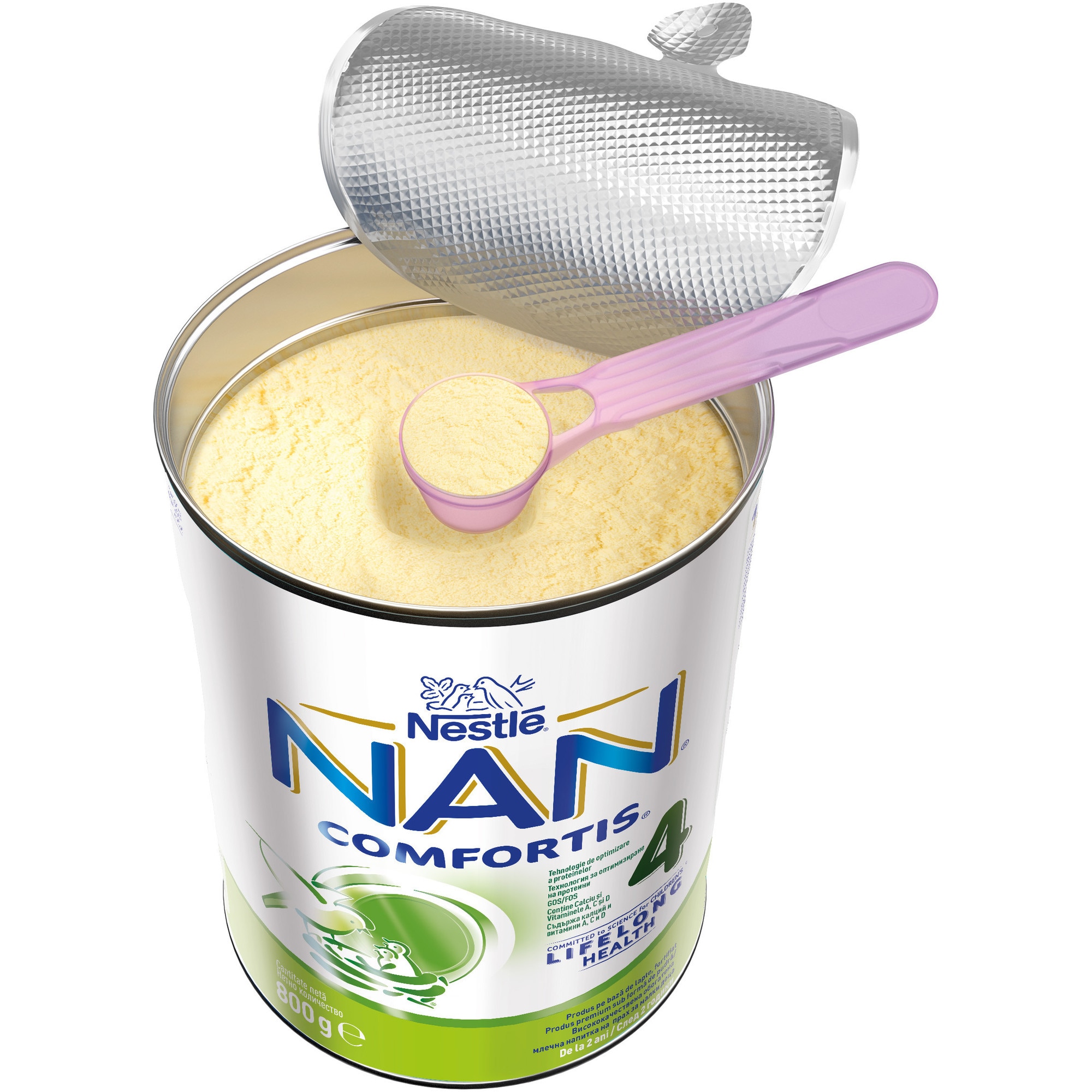 Formula de lapte praf Nestle NAN 4 Comfortis, 800g, de la 2 ani
