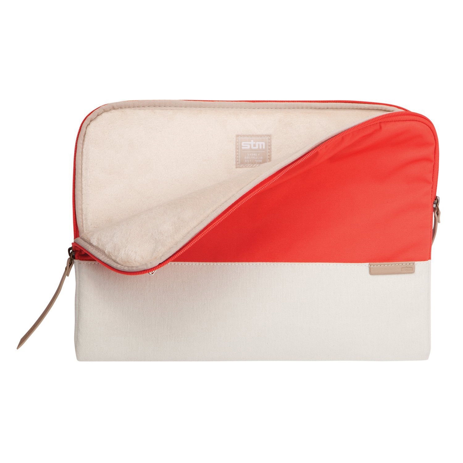 Husa sleeve STM Grace pentru laptop 11"/MacBook Air 11", Coral/Dove
