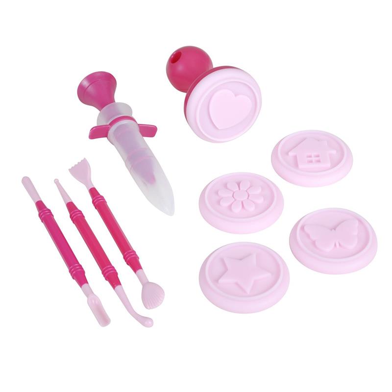 Set pentru decorarea prajiturilor cu 10 accesorii Sweet & Easy