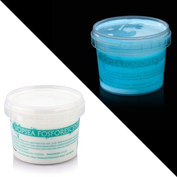Vopsea glow in the dark, PROCART, fosforescenta, luminescenta, transparenta care lumineaza turcoaz, 100 ml Vopsea glow in the dark, PROCART, fosforescenta, luminescenta, transparenta care lumineaza turcoaz, 100 ml