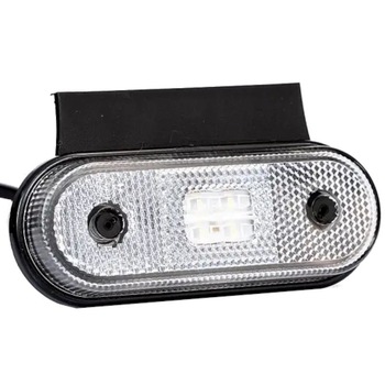 Lampa gabarit 118x46, LED, alba, cu suport, 12-36V, FT-020-B+K Fristom Lampa gabarit 118x46, LED, alba, cu suport, 12-36V, FT-020-B+K Fristom