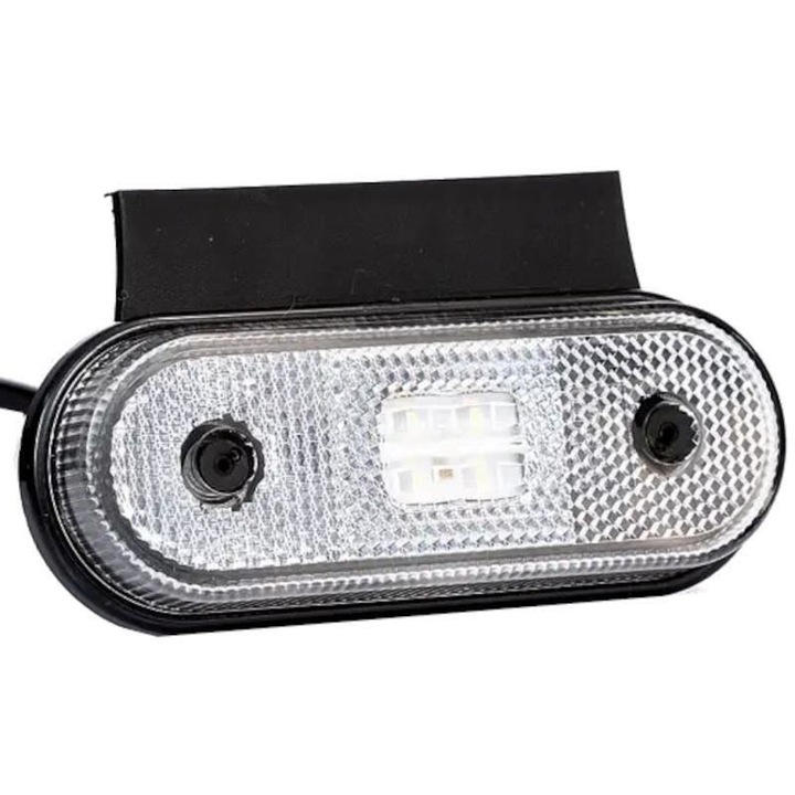 Lampa gabarit 118x46, LED, alba, cu suport, 12-36V, FT-020-B+K Fristom