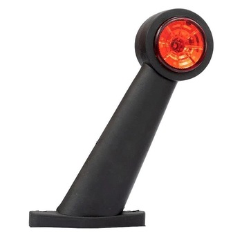 Lampa gabarit cu brat 195mm, oblic 45°, LED, alb-rosie, 12-36V, FT-009-E Fristom Lampa gabarit cu brat 195mm, oblic 45°, LED, alb-rosie, 12-36V, FT-009-E Fristom