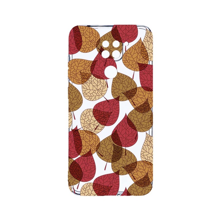 Husa BestCase® Clear Silicon 2MM, Compatibila Cu Xiaomi Redmi Note 9, Feathers Autumn, Antisoc, Protectie Camera, Margini ridicate pentru protectia ecranului, T 98