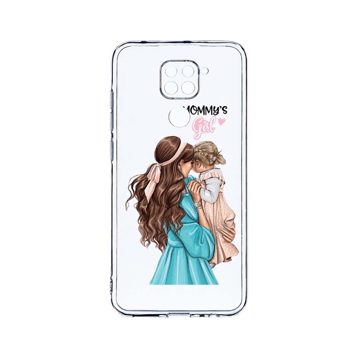 Husa BestCase® Clear Silicon 2MM, Compatibila Cu Xiaomi Redmi Note 9, Mommy's Girl, Antisoc, Protectie Camera, Margini ridicate pentru protectia ecranului, T 555