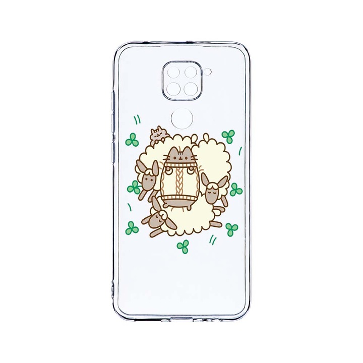 Husa BestCase® Clear Silicon 2MM, Compatibila Cu Xiaomi Redmi Note 9, Rabbits - Lambs, Antisoc, Protectie Camera, Margini ridicate pentru protectia ecranului, T 692