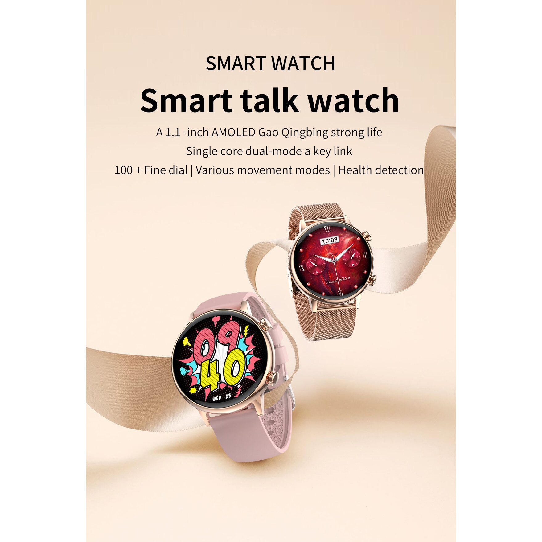 Ceas Smartwatch Live On Watch IdealStore, Ecran AMOLED HD 1.1 inch ...