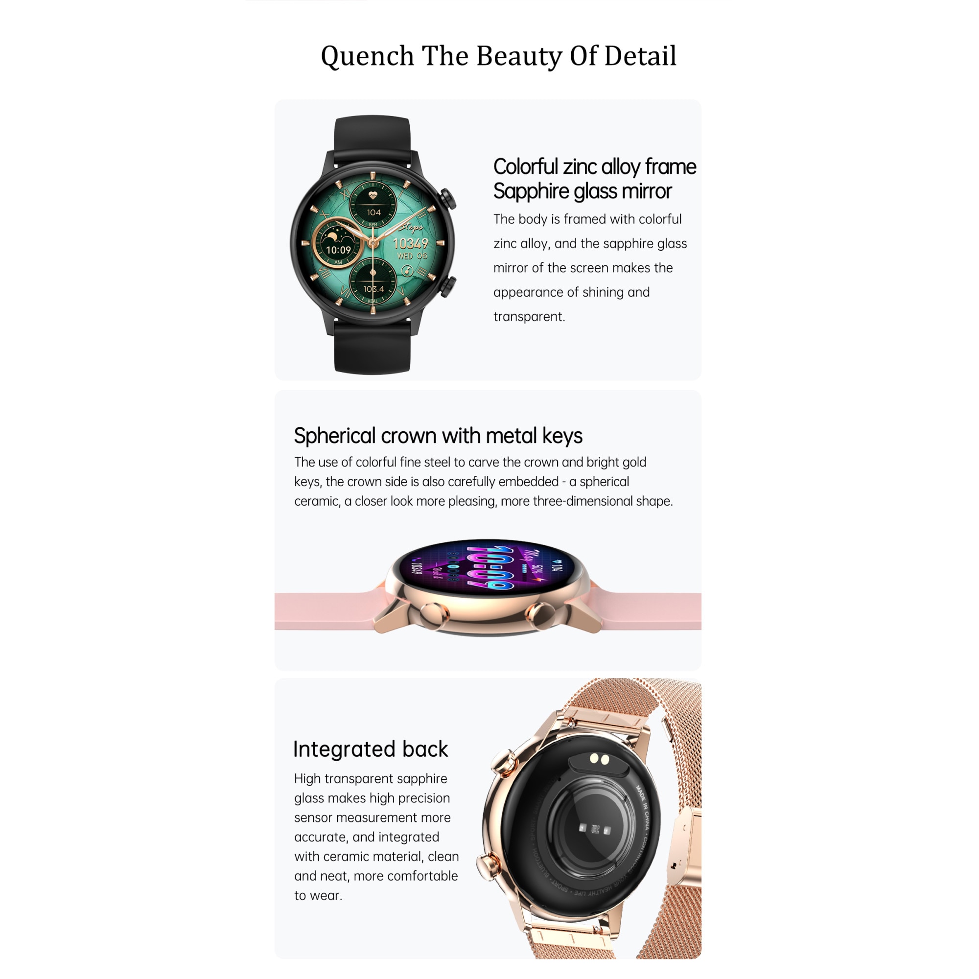 Ceas Smartwatch Live On Watch IdealStore, Ecran AMOLED HD 1.1 inch ...