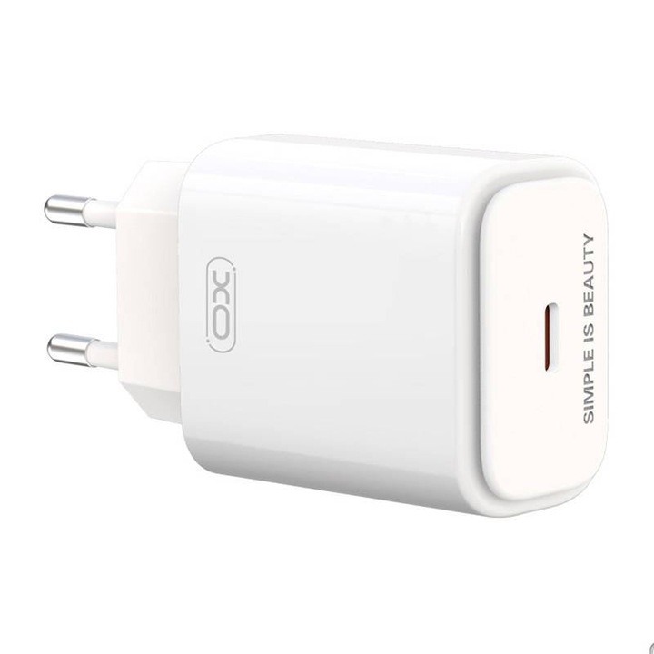 XO L90B USB-C hálózati töltő 20W fehér (L90B)