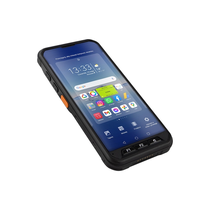 Android 12.0 mobilterminál, WiFi + LTE, 1D/2D QR kódok, HDWR adatgyűjtő AndroSavvy-300