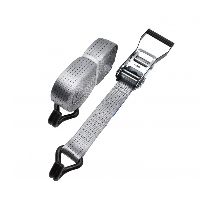 Chinga ancorare cu clichet din 2 piese, STROXX, latime 50 mm, lungime 10 m maxim 4000 kg culoare gri