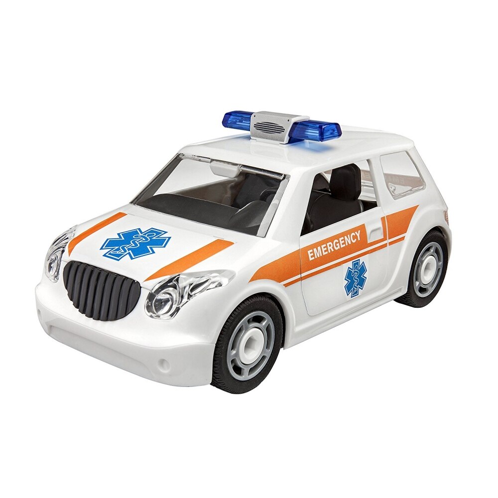 Macheta de asamblat Revell, Junior Kit - Ambulanta, 27 piese