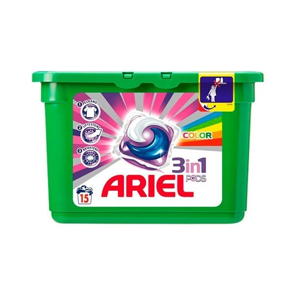 Detergent capsule Ariel 3in1 Pods Color - 15 spalari