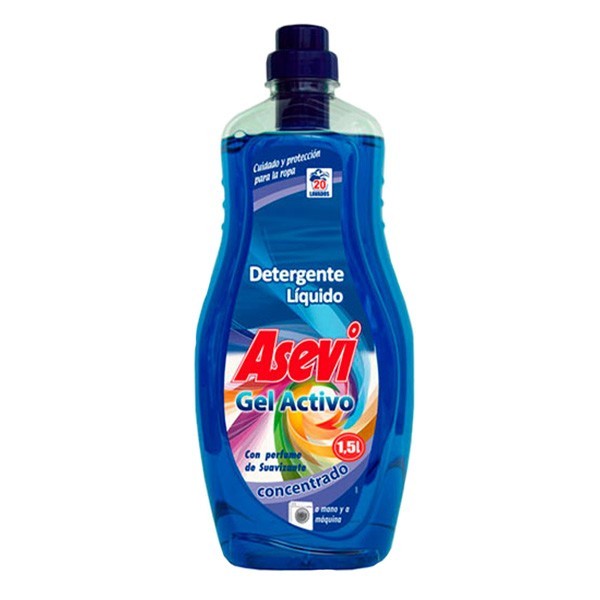 Detergent lichid Asevi Gel Activ 1.5 l - 20 spalari