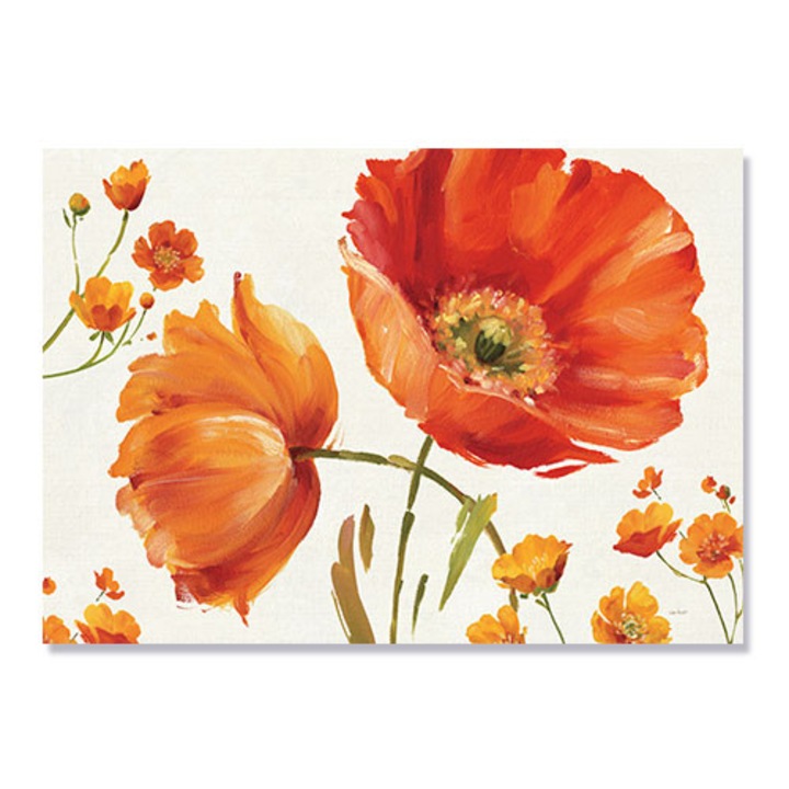 Tablou Canvas - Poppies and Buttercups, 90 x 120 cm