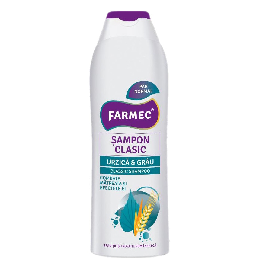 Sampon Clasic cu Urzica si Grau 400 ml, Farmec