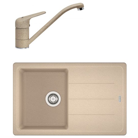 Pachet chiuveta fragranite Franke BFG 611-78 + baterie avena Bahia, cartus ceramic, 780x500mm, reversibila
