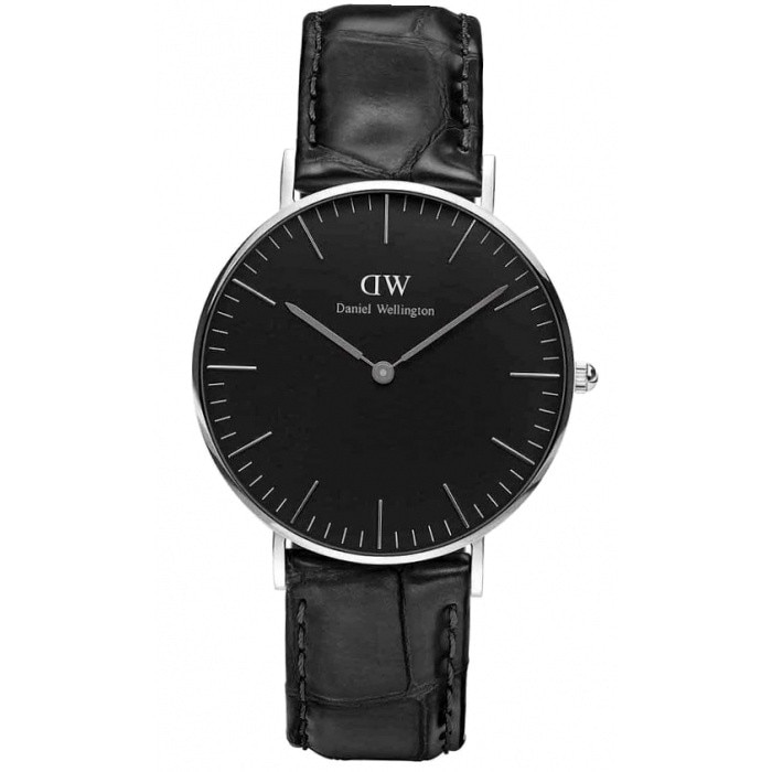 Ceas unisex DANIEL WELLINGTON READING - DW00100147 - Negru, piele, Quartz