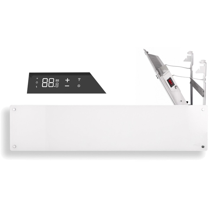 ОТОПЛИТЕЛЕН ПАНЕЛ ЕЛЕКТРИЧЕСКО ОТОПЛЕНИЕ 800W IPX4 *СТЪКЛО* МОРА | MB800LDN
