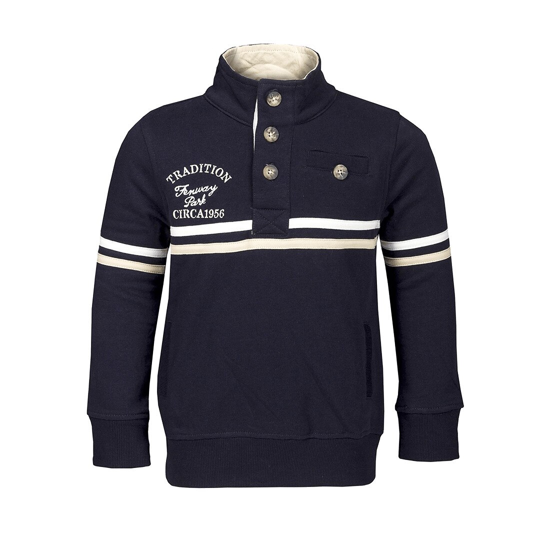 Bluza Minoti bleumarin cu nasturi pentru baieti, 3-4 Ani