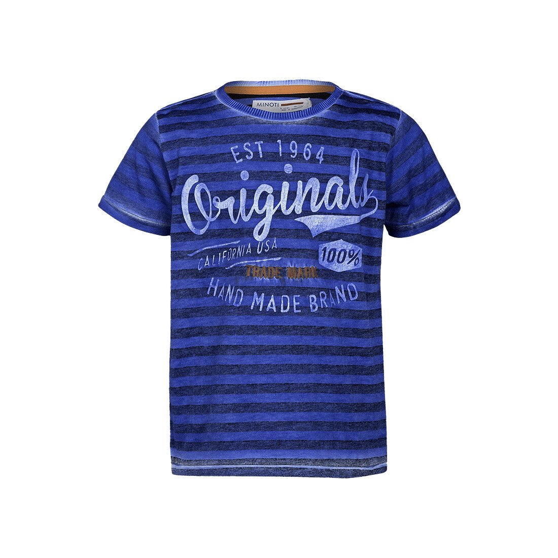 Tricou albastru in dungi Minoti baieti 