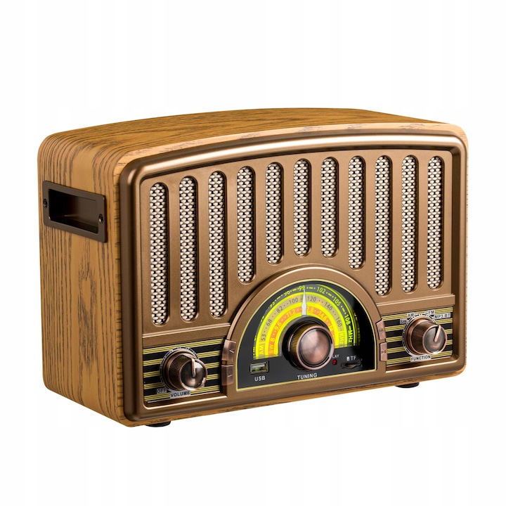 Radio retro, Retropolis Memphis, Powerbank, Bluetooth, 1200 mAh