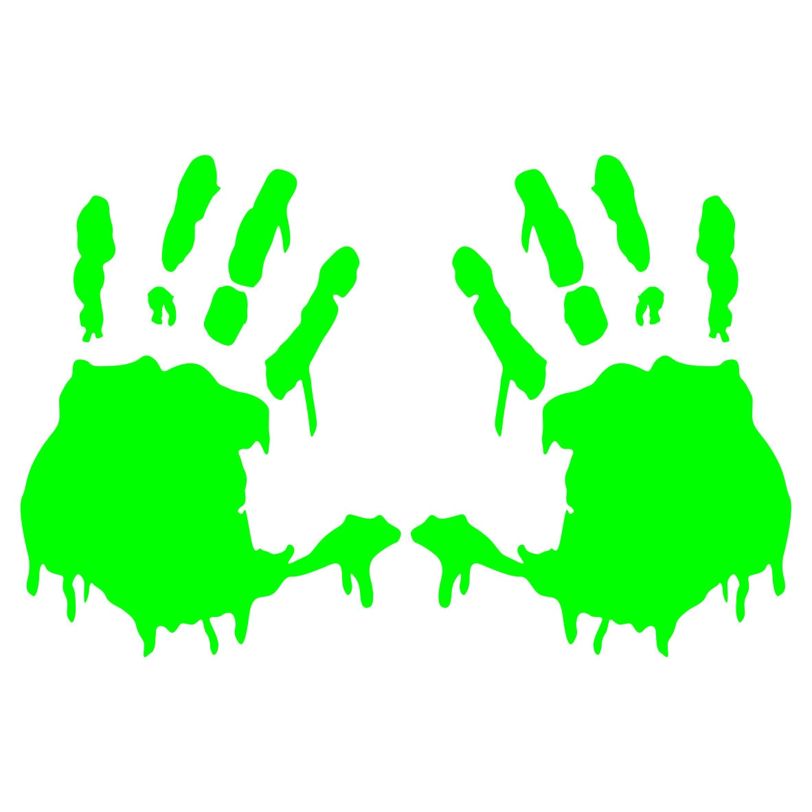 Sticker auto - Palme (set 2 bucati) - 15 x 12 cm - Verde