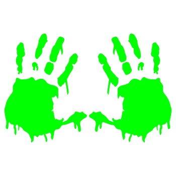 Sticker auto - Palme (set 2 bucati) - 15 x 12 cm - Verde Sticker auto - Palme (set 2 bucati) - 15 x 12 cm - Verde