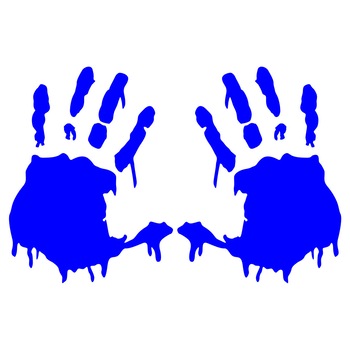 Sticker auto - Palme (set 2 bucati) - 15 x 12 cm - Albastru Sticker auto - Palme (set 2 bucati) - 15 x 12 cm - Albastru