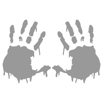 Sticker auto - Palme (set 2 bucati) - 15 x 12 cm - Argintiu Sticker auto - Palme (set 2 bucati) - 15 x 12 cm - Argintiu