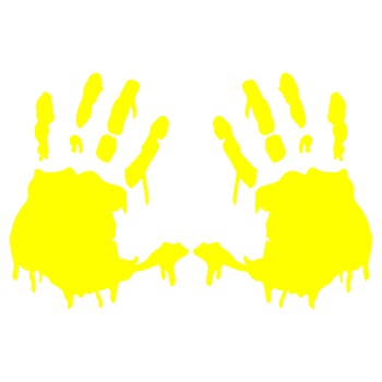 Sticker auto - Palme (set 2 bucati) - 15 x 12 cm - Galben Sticker auto - Palme (set 2 bucati) - 15 x 12 cm - Galben