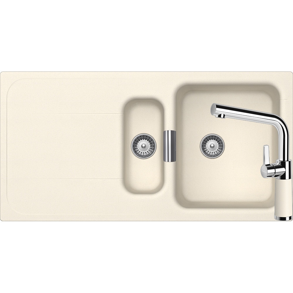 Kit chiuveta Schock Wembley D-150 si baterie Schock SC-540 Magnolia