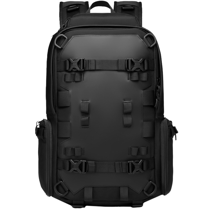 Rucsac multifunctional pentru barbati, rezistent la stropi, OZUKO OZ9587BK Negru