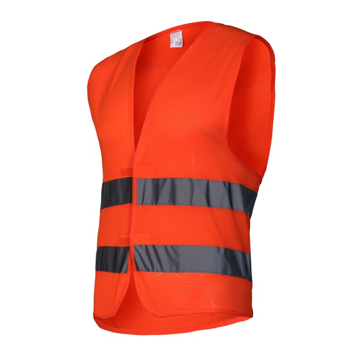 Vesta Reflectorizanta Tip Plasa / Portocaliu - Xl