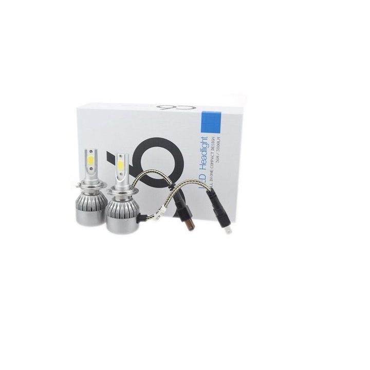 Комплект от 2 LED крушки за кола H4 36W 3800 лумена 6000k 12V