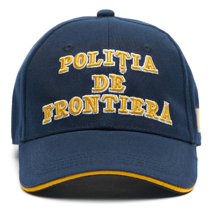 Шапка Border Police Premium, Мъжка, 3D контурна бродерия, Регулируем размер, Тъмносин