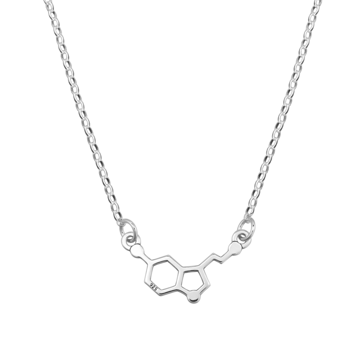 Colier din argint, serotonina, 40-45 cm