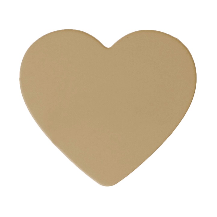 Поставка за телефон, PopHeart, Сърце, Матово покритие, Кафяв