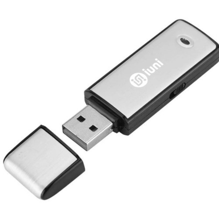 USB стик шпионски гласов рекордер iUni STK100, 8GB, 18 часа автономия, 90 часа запис