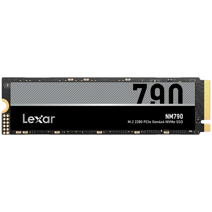 Solid-State Drive (SSD) Lexar 1TB High Speed PCIe Gen 4X4 M.2 NVMe, up to 7400 MB/s read and 6500 MB/s write, EAN: 843367130283 LNM790X001T-RNNNG