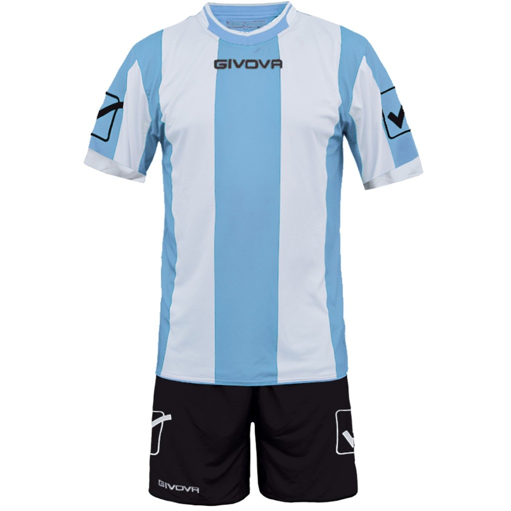 Kit Givova Catalano MC pentru barbati, Light Blue/White, M