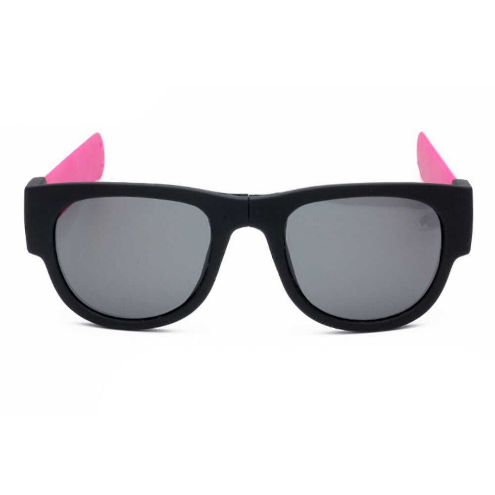 Ochelari de soare unisex, pliabili, roz