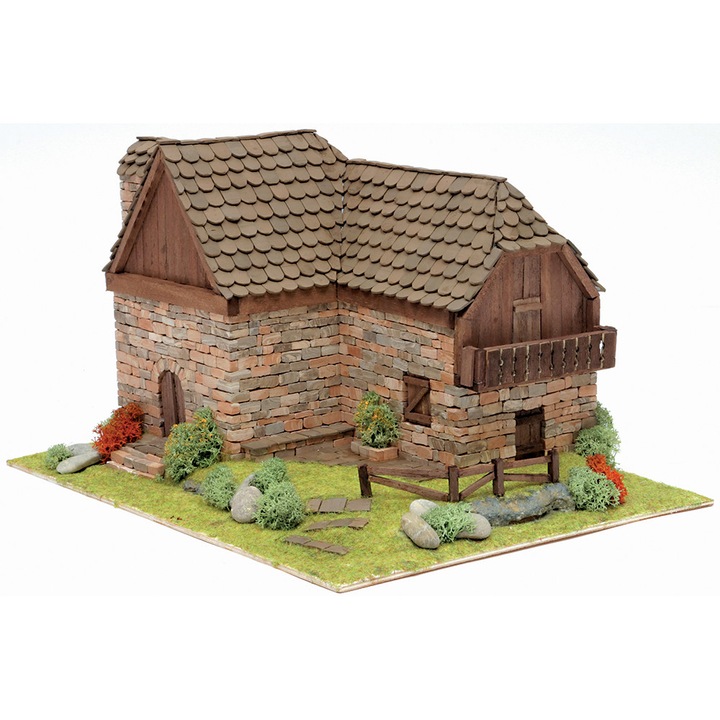 Къща Domus kits Вила 11 , Макет с истински тухли, Многоцветна