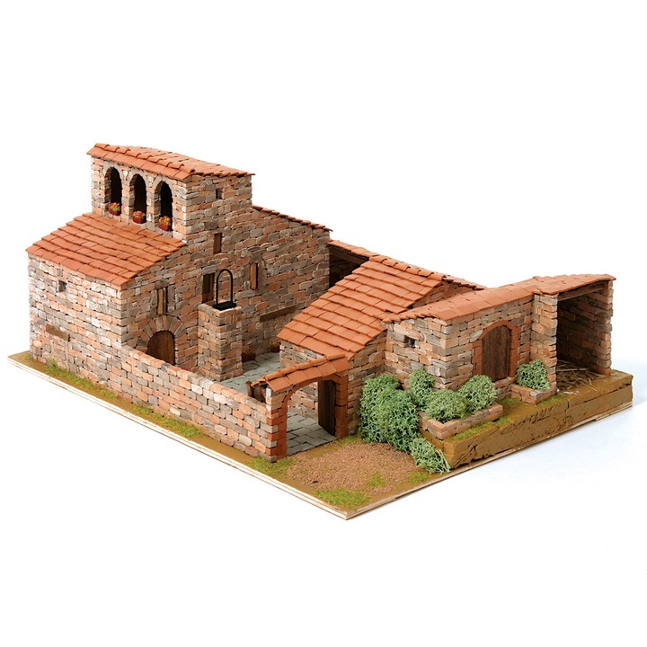 Къща Domus kits Рустика 7, Макет с истински тухли, Многоцветна