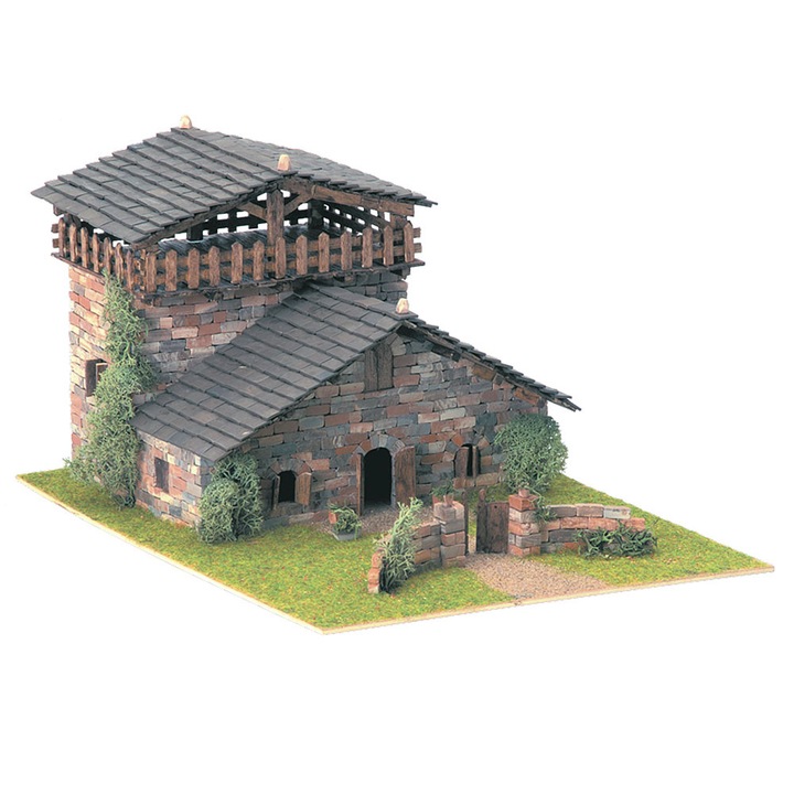 Къща Domus kits Рустика 2, Макет с истински тухли, Многоцветна