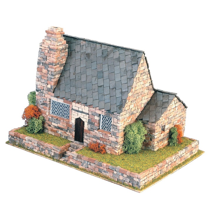 Къща Domus kits Вила 5 , Макет с истински тухли, Многоцветна
