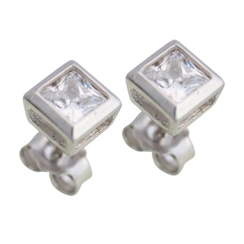 Cercei cu zirconiu, Argint 925 Cercei cu zirconiu, Argint 925